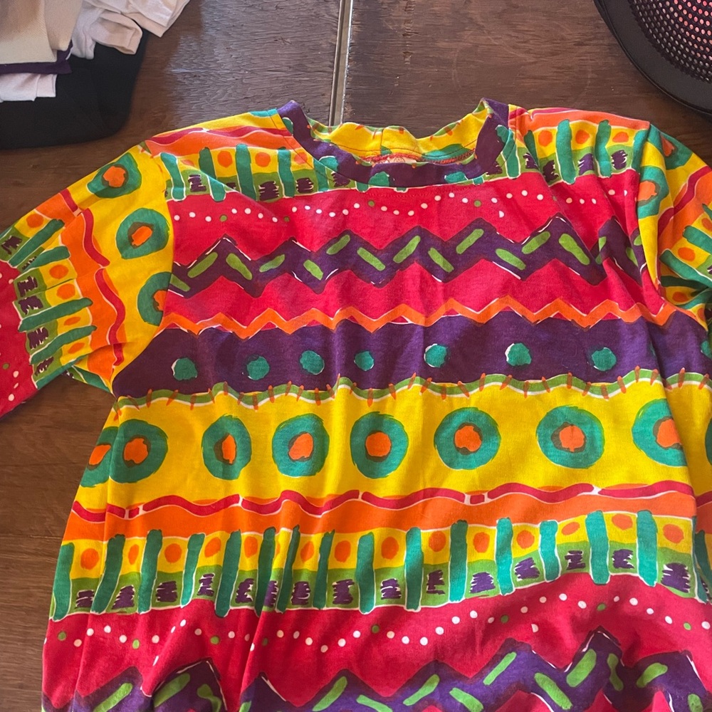 Vibrant Multicolor Short Sleeve Tee